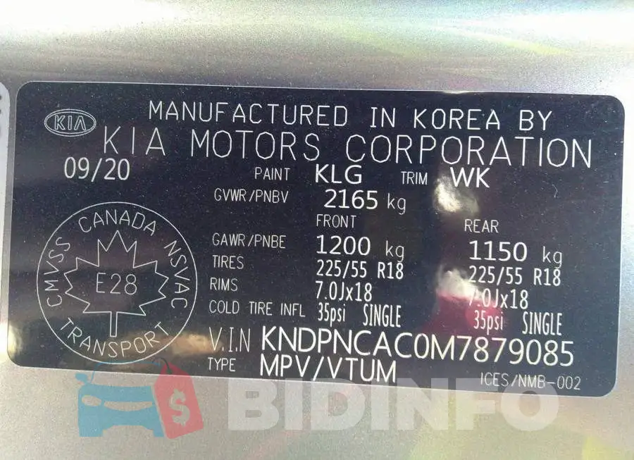 KNDPNCAC0M7879085 Photo# 9