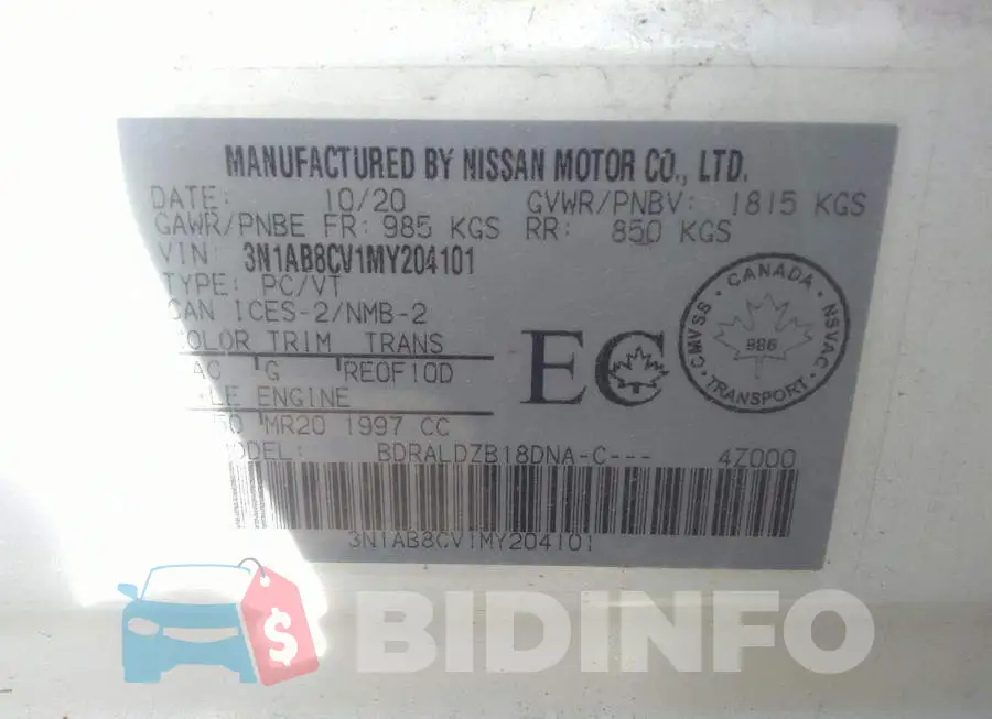 3N1AB8CV1MY204101 Photo# 9