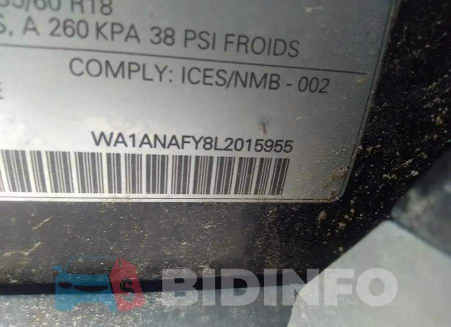WA1ANAFY8L2015955 Photo# 9