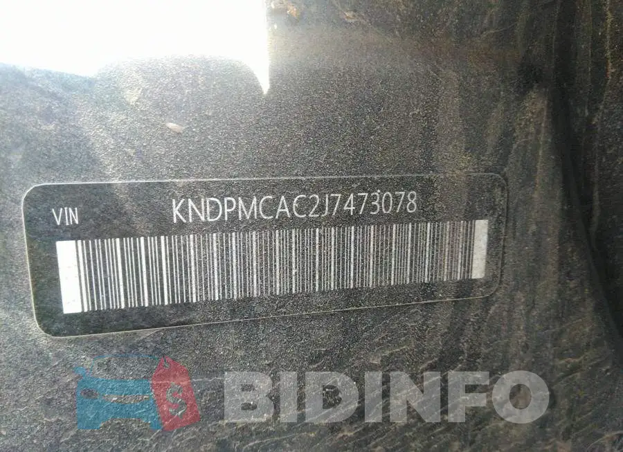 KNDPMCAC2J7473078 Photo# 9