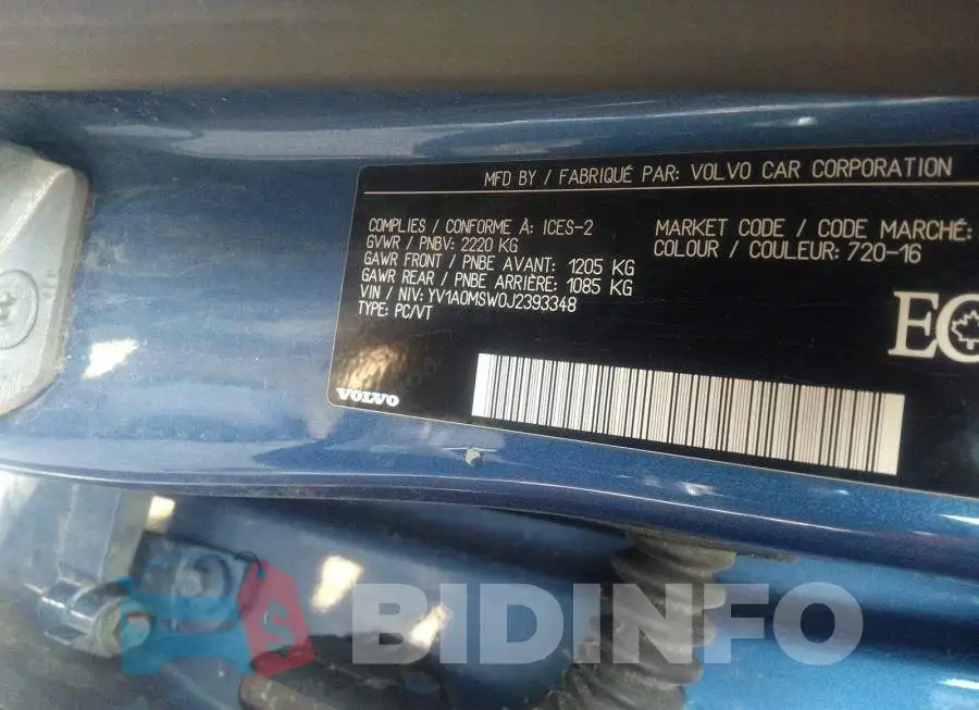 YV1A0MSW0J2393348 Photo# 9