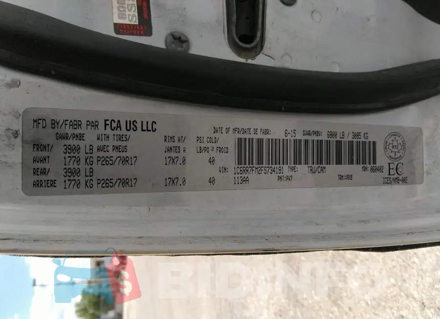 1C6RR7FM2FS734191 Photo# 9