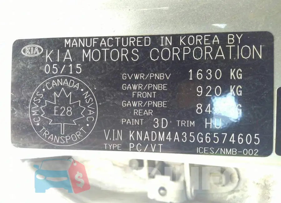 KNADM4A35G6574605 Photo# 9
