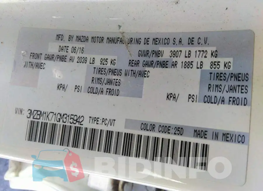 3MZBM1K71GM315942 Photo# 9