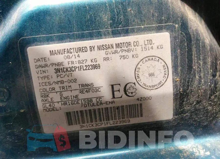 3N1CK3CP1FL223969 Photo# 9