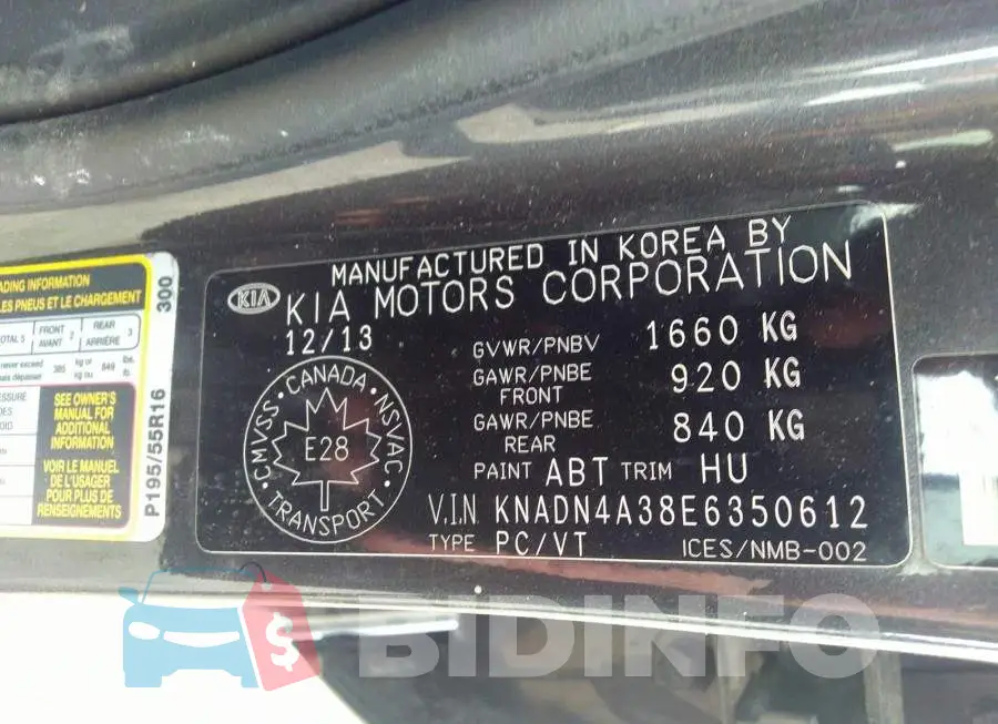 KNADN4A38E6350612 Photo# 9