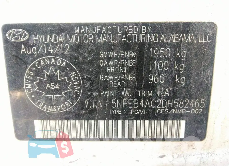 5NPEB4AC2DH582465 Photo# 9