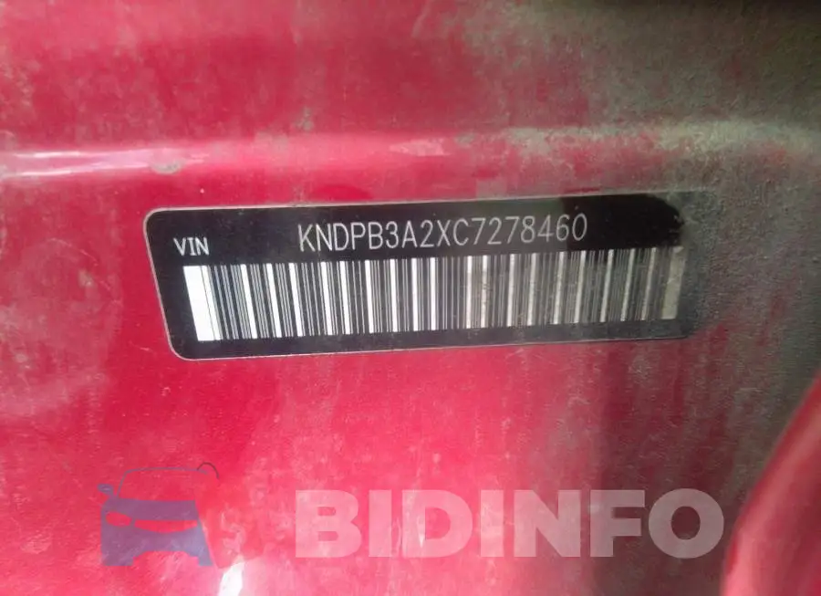 KNDPB3A2XC7278460 Photo# 9