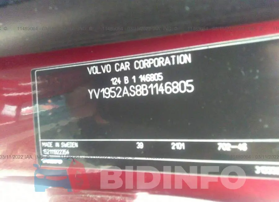 YV1952AS8B1146805 Photo# 9