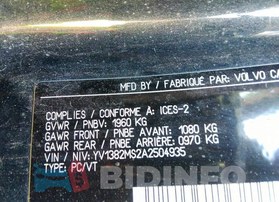 YV1382MS2A2504935 Photo# 9