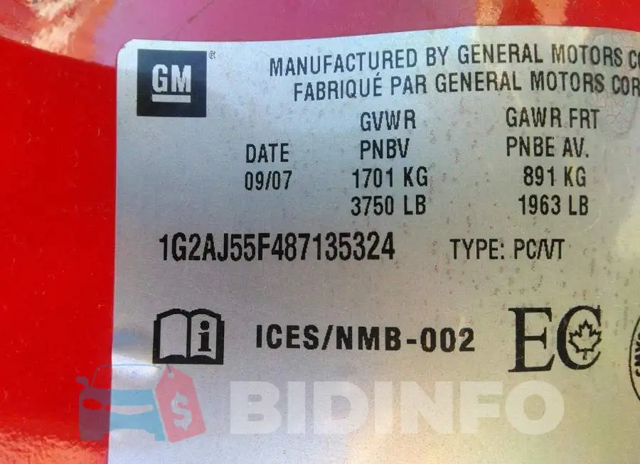 1G2AJ55F487135324 Photo# 9