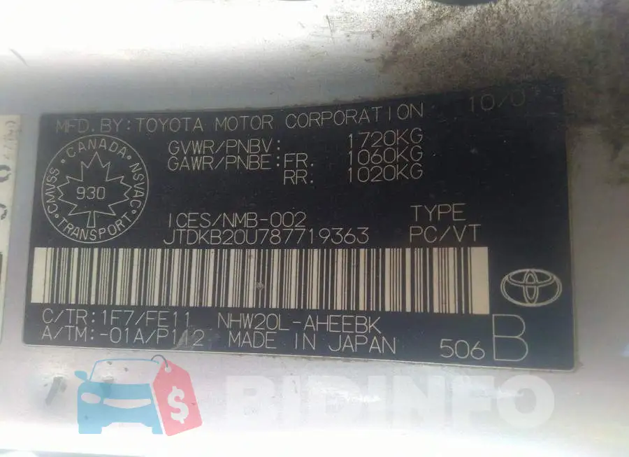 JTDKB20U787719363 Photo# 9