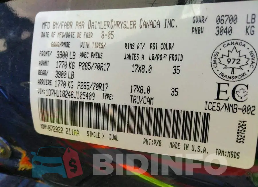 1D7HU18246J105409 Photo# 9