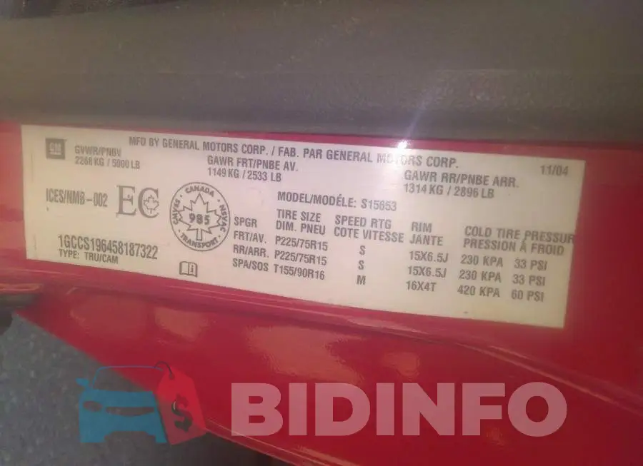 1GCCS196458187322 Photo# 9