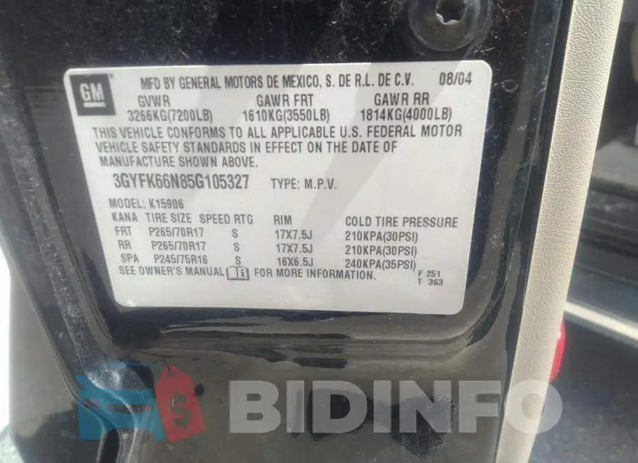 3GYFK66N85G105327 Photo# 9