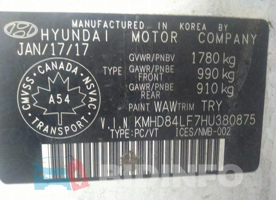 KMHD84LF7HU380875 Photo# 9