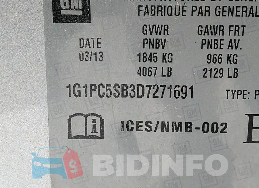 1G1PC5SB3D7271691 Photo# 9