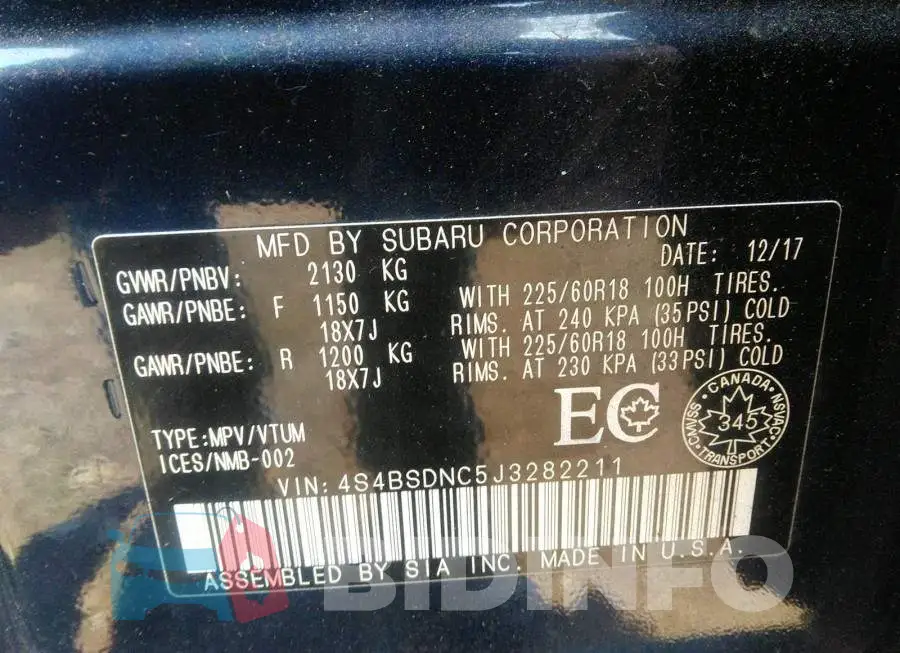 4S4BSDNC5J3282211 Photo# 9