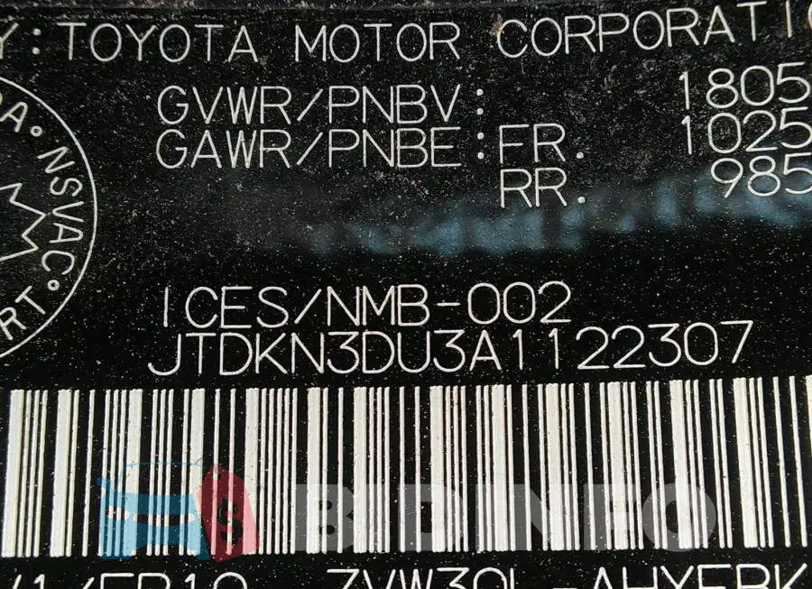 JTDKN3DU3A1122307 Photo# 9