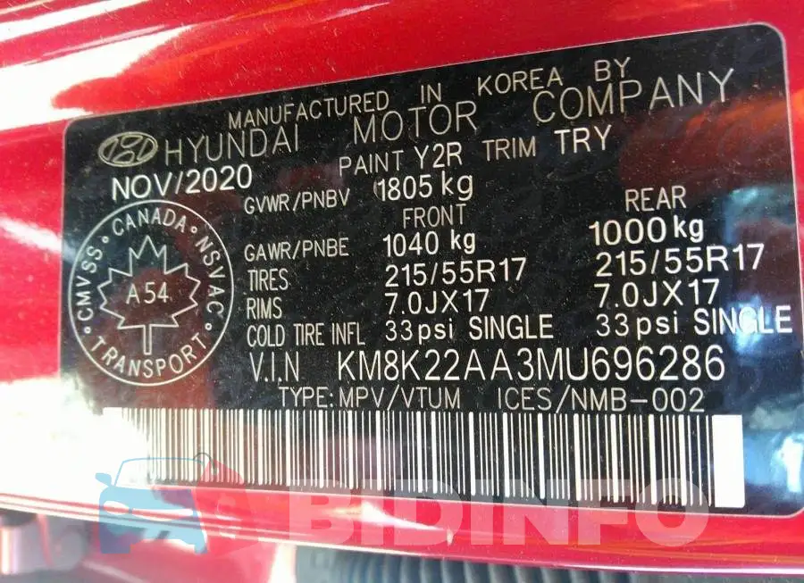 KM8K22AA3MU696286 Photo# 9