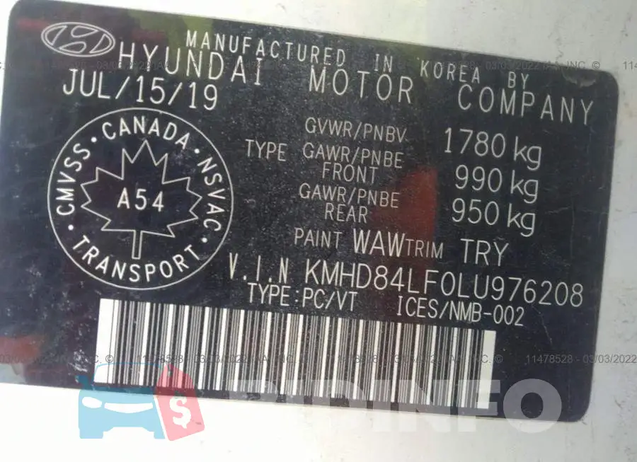 KMHD84LF0LU976208 Photo# 9