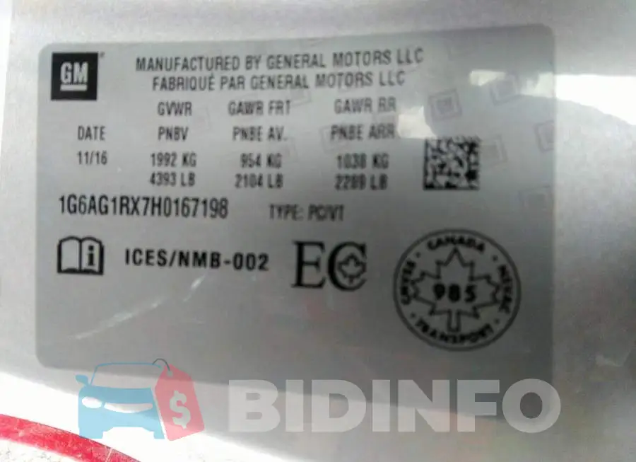 1G6AG1RX7H0167198 Photo# 9