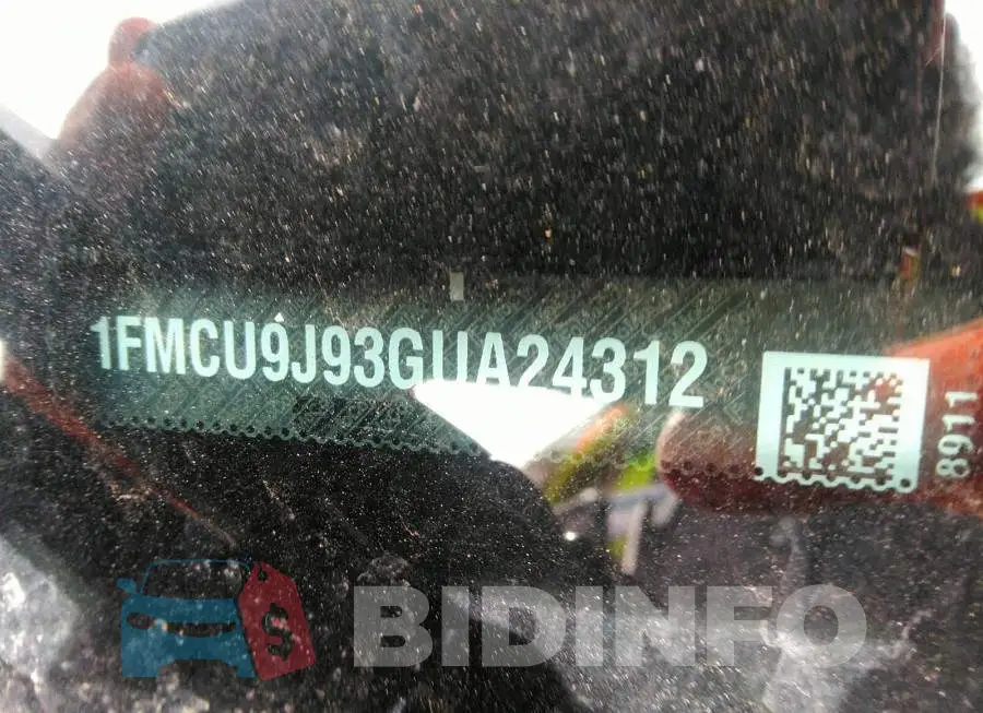 1FMCU9J93GUA24312 Photo# 9