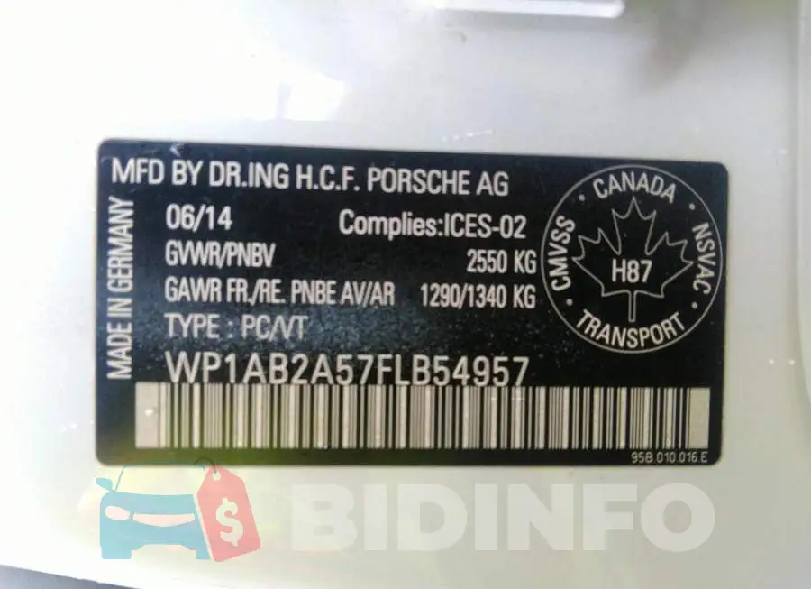 WP1AB2A57FLB54957 Photo# 9