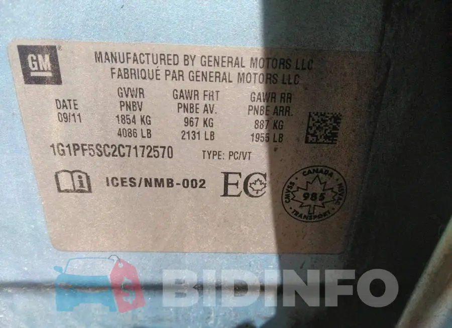 1G1PF5SC2C7172570 Photo# 9