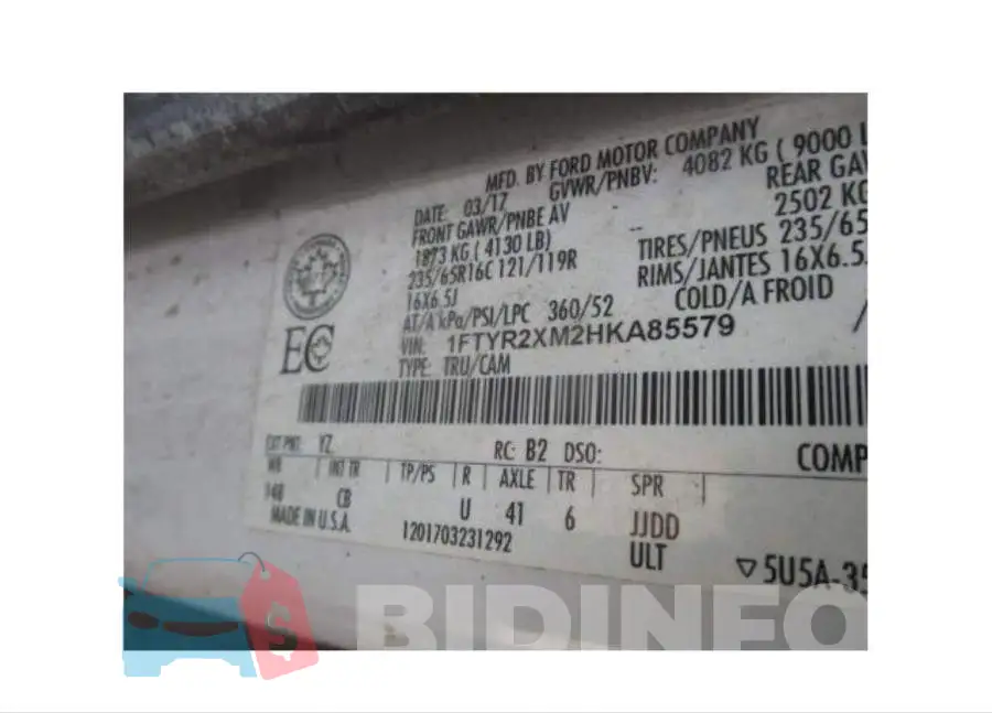 1FTYR2XM2HKA85579 Photo# 9