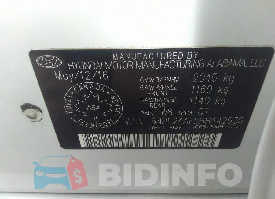 5NPE24AF5HH442930 Photo# 9