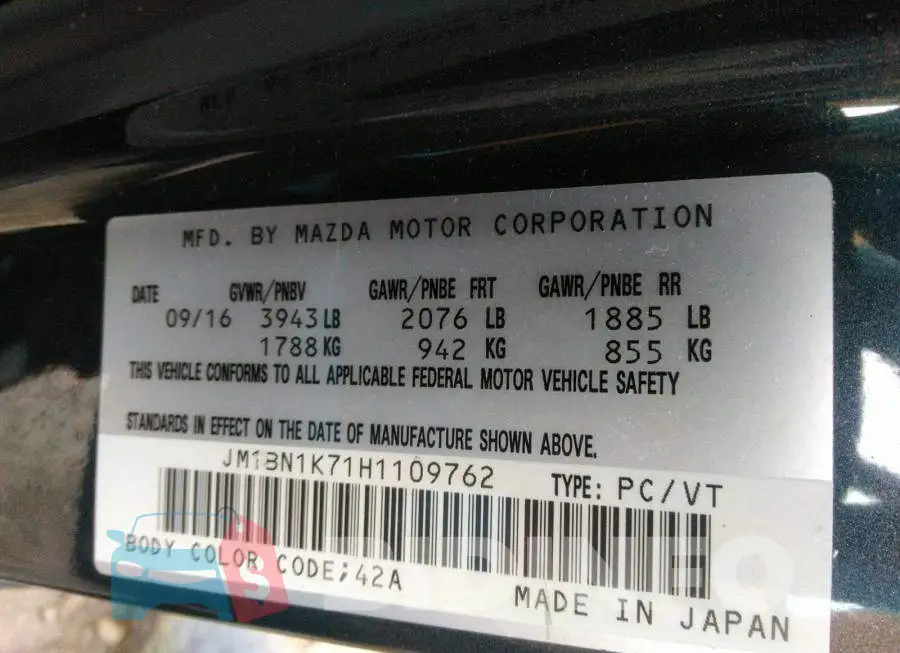 JM1BN1K71H1109762 Photo# 9