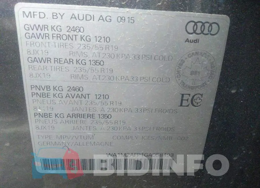 WA1M2AFP1GA058493 Photo# 9