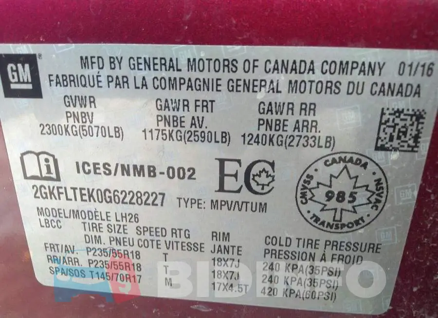 2GKFLTEK0G6228227 Photo# 9
