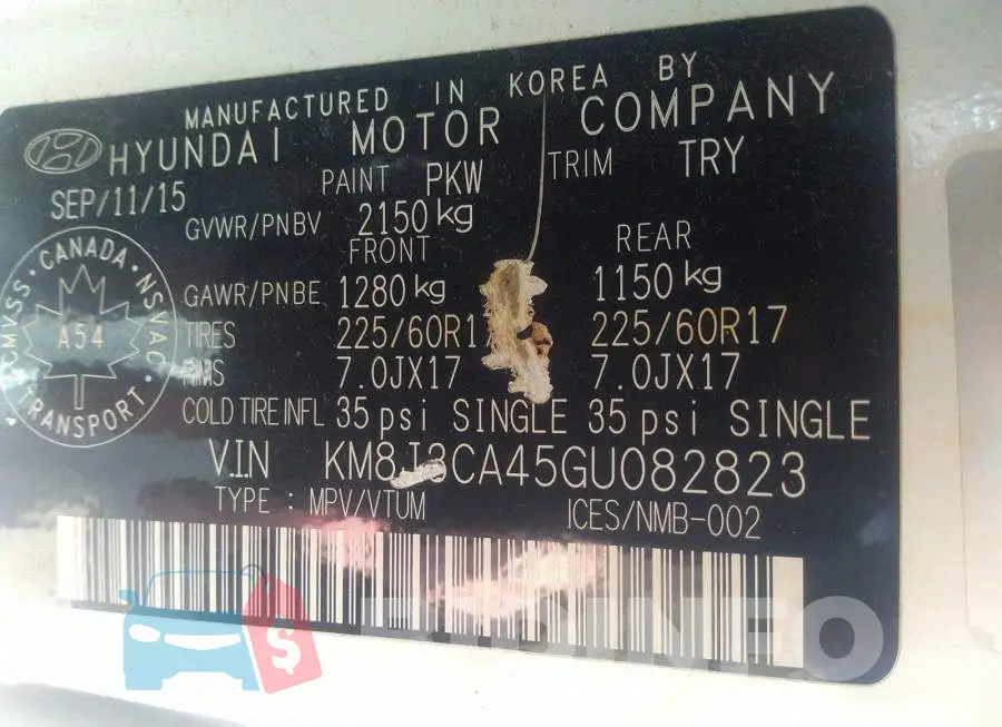 KM8J3CA45GU082823 Photo# 9
