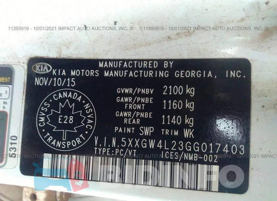 5XXGW4L23GG017403 Photo# 9