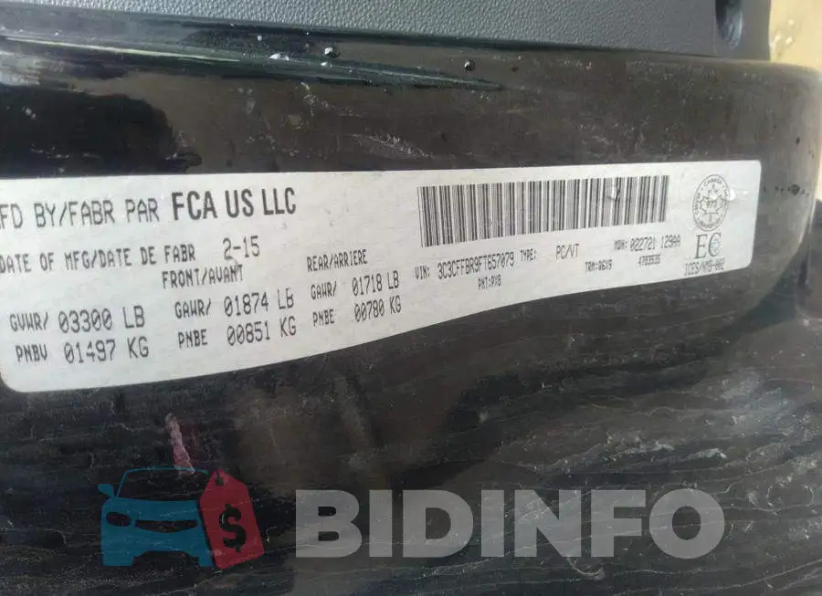 3C3CFFBR9FT657079 Photo# 9