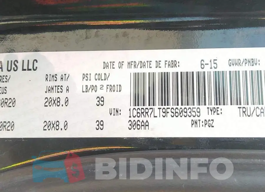 1C6RR7LT9FS609359 Photo# 9