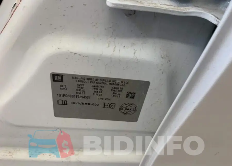 1G1PC5SB1E7394584 Photo# 9