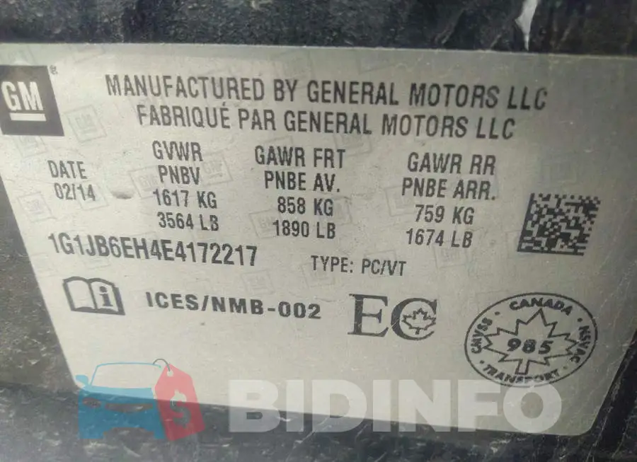 1G1JB6EH4E4172217 Photo# 9
