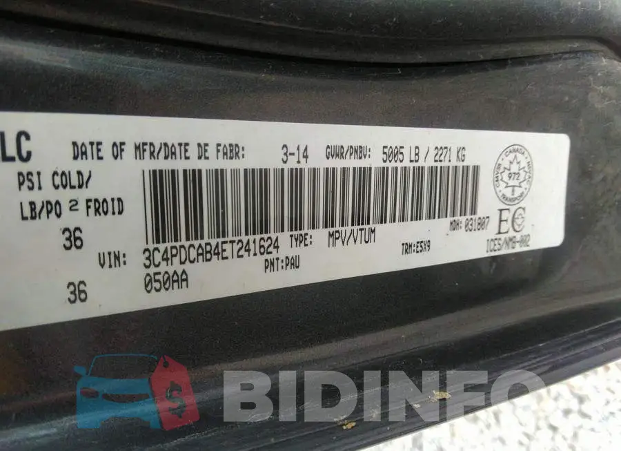 3C4PDCAB4ET241624 Photo# 9