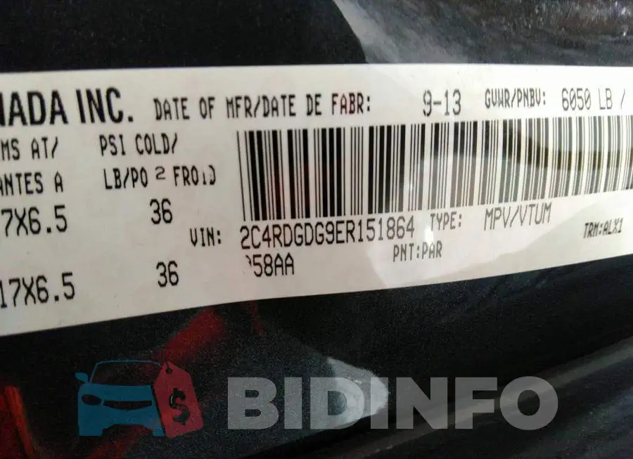 2C4RDGDG9ER151864 Photo# 9
