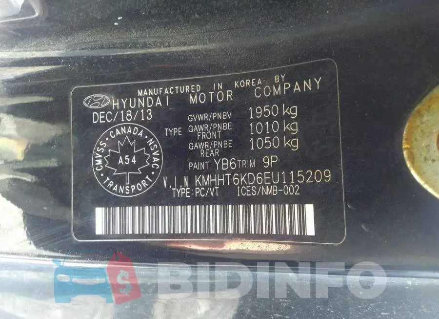 KMHHT6KD6EU115209 Photo# 9