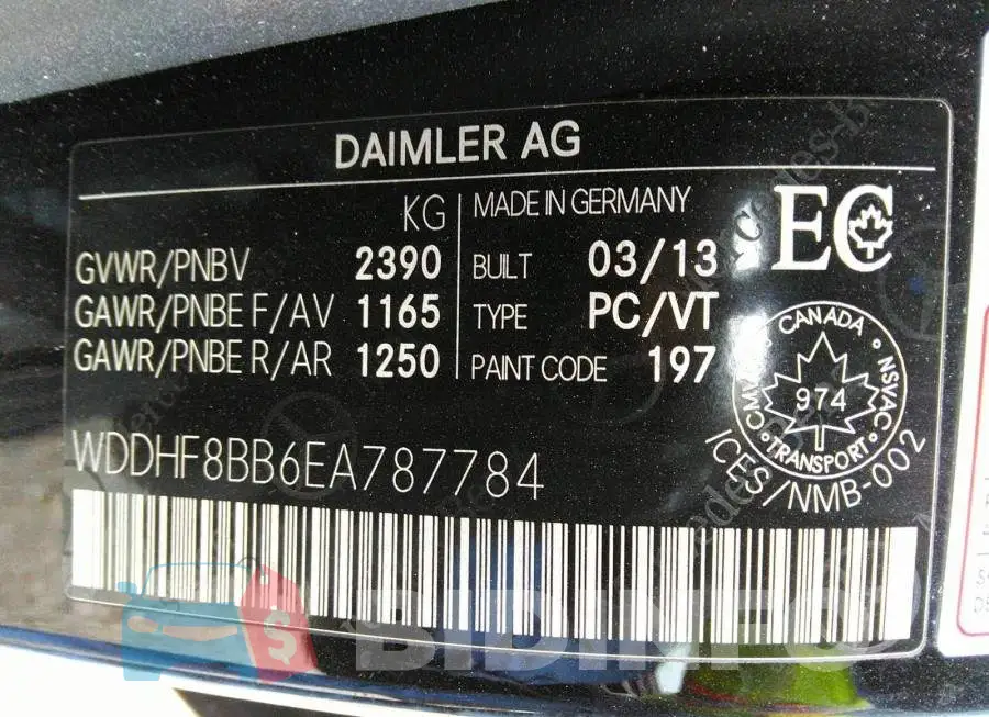 WDDHF8BB6EA787784 Photo# 9