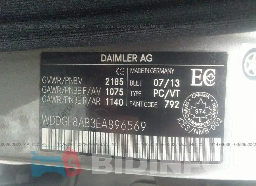 WDDGF8AB3EA896569 Photo# 9