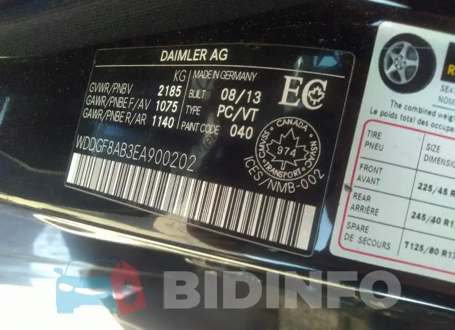 WDDGF8AB3EA900202 Photo# 9