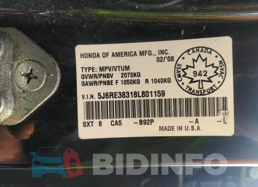 5J6RE38318L801159 Photo# 9