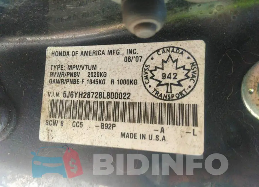 5J6YH28728L800022 Photo# 9