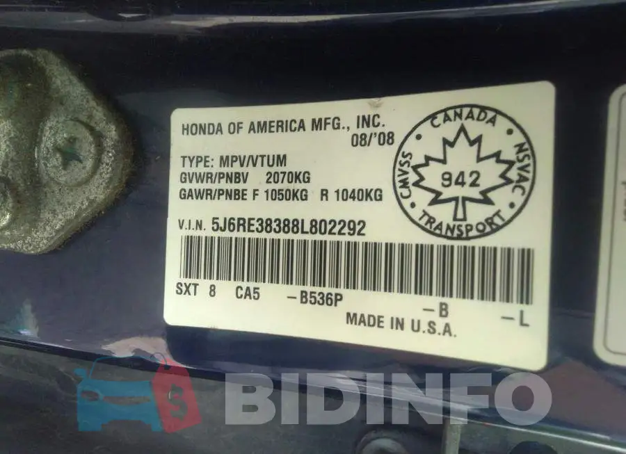 5J6RE38388L802292 Photo# 9