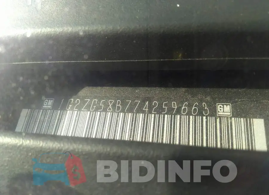 1G2ZG58B774259663 Photo# 9